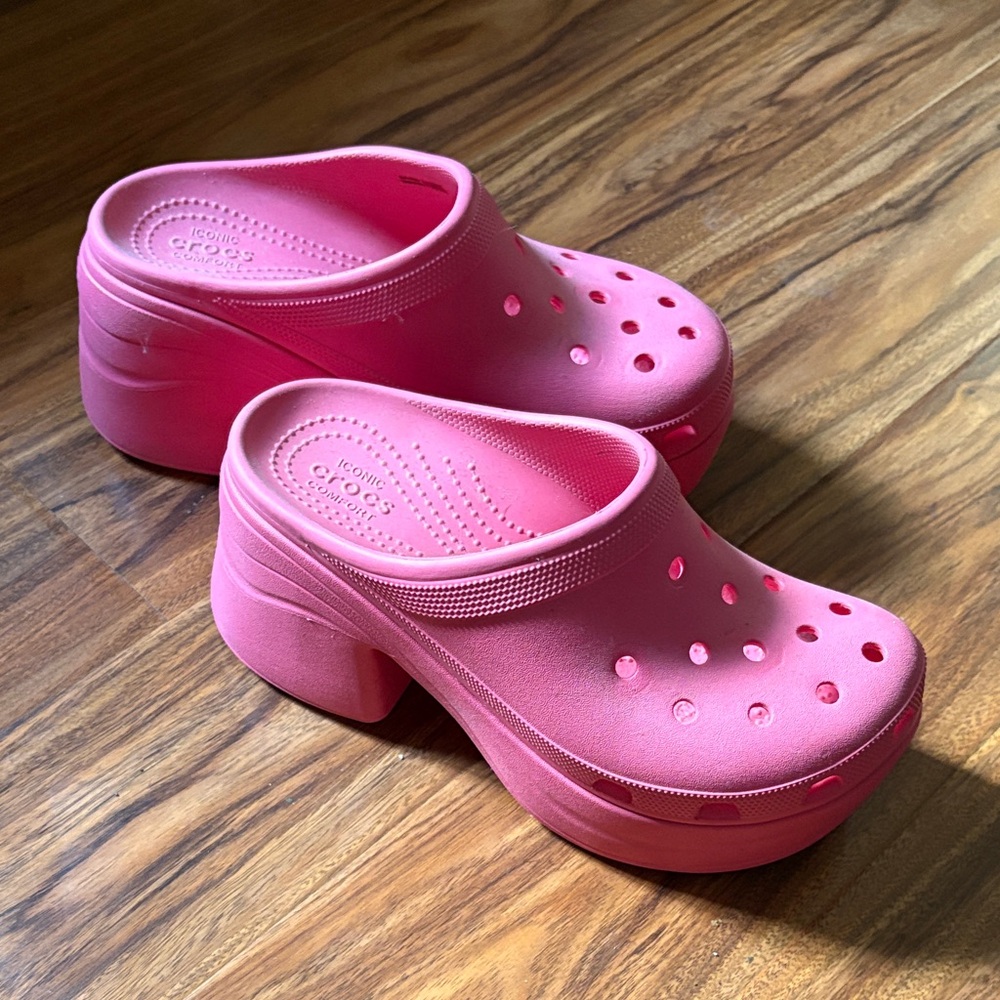 CROCS Pink Siren Clog Platform 9 - Picture 6 of 10